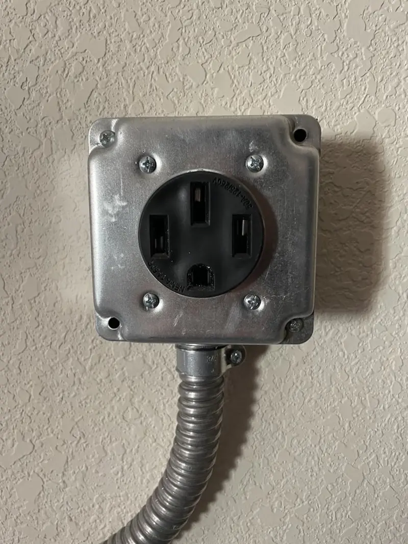 NEMA 14-50 outlet installed for Electrical Panel Upgrade in Harrisonville